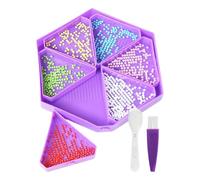 Plateaux d'art en strass | Outil de projet d'artisanat | Plateau de tri de peinture à strass, pour les amateurs de bricolage, les débutants, les artistes, les loisirs, les adultes, les loisirs
