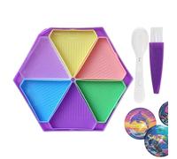 Plateaux d'art en strass - Outils de bricolage bricolage - Boîte de rangement pour strass art,Pour débutants Professionnels Hobbyists Bricolage Ateliers À Domicile Activités De Groupe Activités