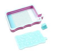 plateaux de collecte de perles de bijoux - Assiette d'organisation d'artisanat d'art dégradé, outil de tri éblouissant, système de stockage de perles de lapidation, support d'espace de travail créatif