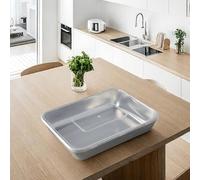 Plateaux de conservation alimentaire en acier inoxydable avec couvercle en plastique pour restaurants et cuisines à domicile (B)