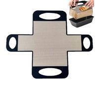 Plateaux de cuisson pour la pâtisserie, poignée résistante à la chaleur antiadhésive, feuilles d'insertion pour moules à pâte et emballage de gâteau, gâteau de vacances de Noël, cupcake maison