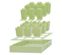 Plateaux de démarrage pour - Abri de Jardin - Bols de Propagation de Serre pour démarrage et Transplantation de semences - Bols de Croissance durables pour la préparation des parterres de