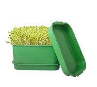 Plateaux de germination flexibles et empilables - Utilisation de l'espace - Kits de culture de germes de haricot avec trous de drainage pour la maison et l'intérieur pour cultiver des légumes