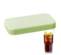 Plateaux de glace en silicone, plateaux de glace à cube pour congélateur,Plateaux flexibles de moule en silicone empilables - Supports de cuisine réutilisables Moule de congélateur pour cocktails Bois