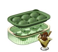 Plateaux de moules, moule à boule de glace à whisky - Plateaux à glaçons ronds en silicone avec couvercle, moule à boule de glace facile à libérer pour le jus de whisky bourbon réfrigéré
