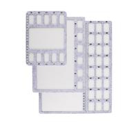 Plateaux de perles portables avec marquage de mesure, 3 tailles en feutre doux pour travaux manuels, bijoux, projets de perles, plateau souple avec échelle en centimètres