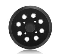 Plateaux de Ponçage 125mm avec Base Douce Protectrice, Système 8+4 Trous pour Aspiration Poussière, Compatible avec Ponceuses Orbitales Dewal/Bosc/Makit/Ski