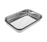 Plateaux de Préparation Emboîtables en Acier Inoxydable pour Paner Poulet