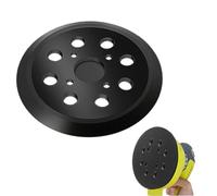 Plateaux de protection à base souple de 125 mm 8 trous pour ponceuse | Compatible avec les plateaux de ponçage de 125 mm, les plateaux de ponçage orbitaux et les plaques de plâtre.