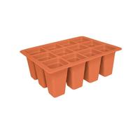 Plateaux de semences, 12 grilles pour semis, propagateur, germination pour boutures et transplantations (orange)