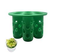 Plateaux de semis compacts - Outil de support de plantation hydroponique, support de germination à 10 cellules avec poignée, paire de pépinières en résine avec drainage, accessoire de jardinage, kit