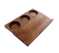 Plateaux de service - 28 x 20 x 2 cm, plateaux de service, plateax de petit déjeuner réglables, plateau de petit déjeuner en bois | Plateau de serice rétro Portable à trois grilles, pour ptit déjeu