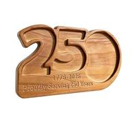 Plateaux De Service en Bois | 250e Patriotique 3 Grilles 4 Juillet,Plateaux de Service Alimentaire - pour Fruits, Bonbons, Desserts, Apéritifs, Biscuits, Fêtes du Jour De L'Indépendance