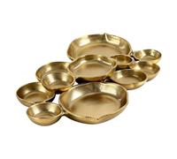 Plateaux De Service En Grappe | Plateau Moderne En Métal À Étages,9 Bols Décoratifs En Groupe Plateau De Service,Pour Fruits Légumes Salade Pâtes Charcuterie Dessert Fête Mariage Buffet Réception