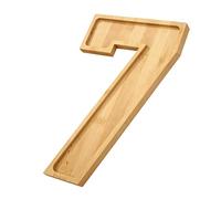 Plateaux de Service pour Repas, Grand Plat de Service en Bois avec Chiffre | Rangement optimisé Plateau à charcuterie décoratif | pour Apéro, Chocolat, Gâteau, Bar Maison, Anniversaire, Mariage,