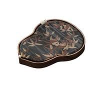 Plateaux de Service Théière en bois de noyer, Table à thé sec, plateau à thé de l'après-midi, tapis de théière avec tapis à thé en tissu, plateau de salon for la maison Plateau de Dîner(G,M)