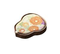 Plateaux de Service Théière en bois de noyer, Table à thé sec, plateau à thé de l'après-midi, tapis de théière avec tapis à thé en tissu, plateau de salon for la maison Plateau de Dîner(C,S)
