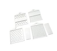 Plateaux de tri des perles avec compartiments séparés Blanc