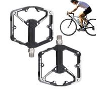 Plateaux De Vélo De Montagne | Pièce De Rechange Plate en D'Aluminium - Pedales De Vélo avec Pointes Anti-Dérapantes,pour Randonnée Extérieure Cyclisme Voyage Exercice Hommes Femmes