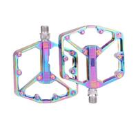 Plateaux De Vélo De Montagne | Pièce De Rechange Plate en D'Aluminium | Pedales De Vélo avec Pointes Anti-Dérapantes | pour Randonnée Extérieure Cyclisme Voyage Exercice Hommes Femmes