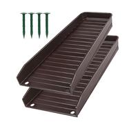 Plateaux de vidange de bec le bas - 2 pièces de gouttière de, bloc d'extension de drainage, empêche l'érosion du sol, 2 pièces de gestion de l'eau de pluie avec clous pour la protection
