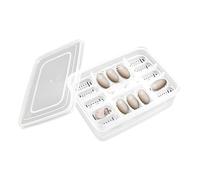 Plateaux d'incubation d'œufs de Reptiles,Plateau d'incubateur d'œufs de Reptiles -Plateau d'incubateur de Transparent à 16 grilles - d'éclosion pour Le développement des œufs,