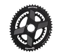 Plateaux Double Oval Rotor Q Rings Dm 50/34t Noir