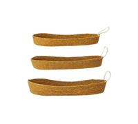 Plateaux en jonc de mer beige, lot de 3, formats variés, suspendables - Bloomingville, Parcey - 40x16x6 cm