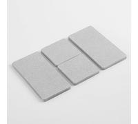 Plateaux en Pierre Absorbant l'eau,4 pcs Porte-Savon en Diatomite Plateau Pierre Absorbante Evier Dessous de Verre Diatomite Porte Savon Salle de Bain,Porte-Savon à Séchage Rapide,Gris