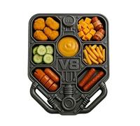 Plateaux et fontaines de service - Plateau type moteur V8 pour couvercles - Plateau multifonction avec compartiments pour maison, restaurant, camping, buffet, pique-nique, mariage, bar, extérieur