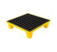 Plateaux étanches et Anti-déversement avec orifices de Drainage, Grandes Plateformes modulaires empilables, adaptées aux fûts d'huile et à la Protection secondaire, empêchant Les fuites et l