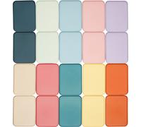 Plateaux fast-food en plastique multicolores, set de 20, lavables au lave-vaisselle, 20 packs, 31x22cm