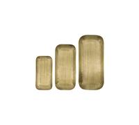 Plateaux (Lot de 3) Aluminium Doré HDPlato