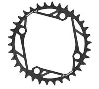 Plateaux mono acier 4 troues Sram T-Type Eagle BCD 12 V 104 mm Noir