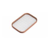 Plateaux Plateau rectangulaire en bambou, plateau à tasses de thé verre, salon, fruits Dim Sum, l'après-midi, jus, lait Plateaux de service