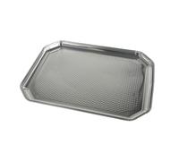 Plateaux pour repas carré en aluminium 35 cm x 26 cm-lot de 5