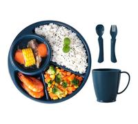 Plateaux Repas Enfant Assiettes - Modern Functional Compartimentées Réutilisables, Ustensiles De Cuisine Et, Salle À Manger Pour Maison | Multipurpose Outdoor Indoor Utility