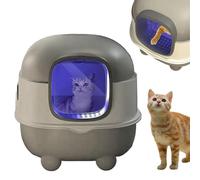 Plateaux sanitaires pour Chats | Isolation des odeurs avec Design Ouvert | Plateau autonettoyant | pour Petits et Grands Appartements, balcons, terrasses, Jardins