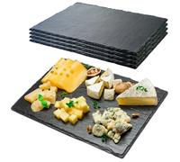 Plateaux Service Ardoise Pierre Naturelle 30x20cm 4pcs Cuisine