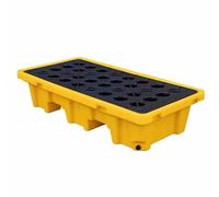 Plateforme anti-déversement avec poches pour chariot élévateur, plate-forme modulaire empilable, capacité de charge de 3,6 kg, palette de confinement secondaire, plate-forme d'expédition amovible