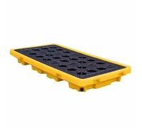 Plateforme anti-déversement avec poches pour chariot élévateur, plateforme modulaire empilable, capacité de charge de 3,6 kg, palette de confinement secondaire, plate-forme d'expédition amovible
