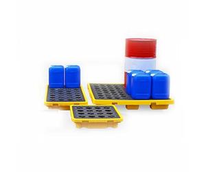 Plateforme Anti-déversement d'hydrocarbures, kit de Confinement Compact en polypropylène avec Bouchon de vidange - Bac de rétention Robuste en Plastique pour Garage, Cuisine, sous-Sol et app