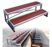 Plateforme chorale antidérapante réglable, construction robuste en métal et contreplaqué pour mariage, salle de concert et utilisation en conférence