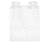 Plateforme D’escalade pour Tortue, Rampe Inclinée, Fixation Ventouse | PP Blanc, pour Reptiles et Tortues Aquatiques, Usage en Aquarium, Bain de Soleil sous Lampe