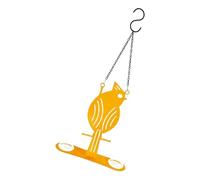 Plateforme d'alimentation pour oiseaux en métal résistant aux intempéries - Tasse décorative à suspendre pour observation de la faune sauvage - Mangeoire à oiseaux en métal