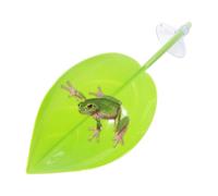 Plateforme De Baignade pour Grenouilles - Terrasse d'Habitat Ventouses en Forme Feuille Accessoires Terrarium Adaptés Au Gecko Léopard Amphibiens Crapauds Étang Et Jardin