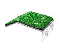 Plateforme de basking pour tortue, pelouse verte réaliste, échelle d'escalade, simulation de pelouse, rampe pour reptiles, tortues, échelle d'escalade, pour aquariums, tritons, grenouilles et