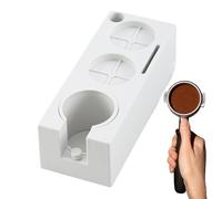 Plateforme de bourrage de café - Support de rangement d'outils, support d'accessoires de brassage antidérapant, bloc de préparation d'extraction professionnel, luminaire de fabrication de bois