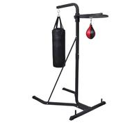 Plateforme de boxe - vidaXL - 2 voies - Noir - Stable - Rebond rapide