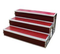 Plateforme de chœur à 3 Niveaux, Gradins Mobiles pour chorales, salles de Classe et églises - Marches Robustes et Portables pour Photos de Groupe - Support en escalier à Plusieurs Niveaux FA